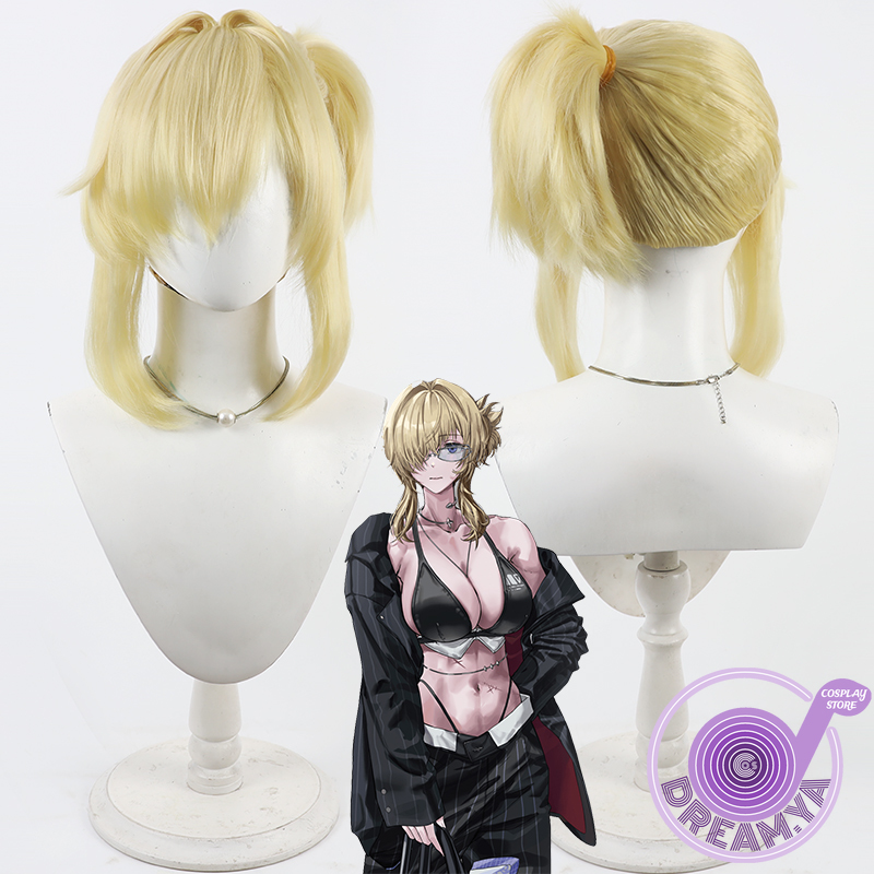 Anime Cosplay Wig Heat Resistant - Grave コスプレウィッグ ニッケ 勝利の女神 イエロー ショート