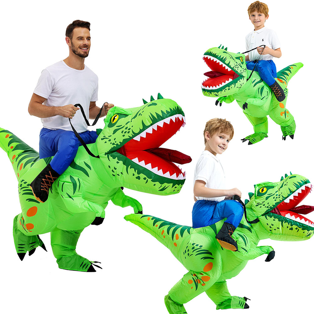 Inflatable Dinosaur Costume Adult - 子供/大人用恐竜インフレータブル衣装アニメ乗馬ロールプレイング服幼稚園パフォーマンスパーティーフェスティバル小道具