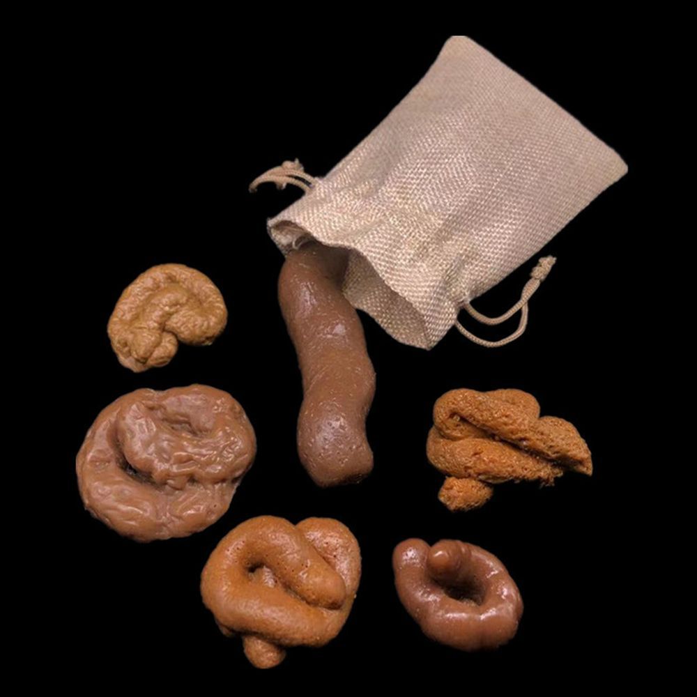 Fake Poop Gag Gift - 6個入り おもしろいたずらグッズ スクイッシュ アンチストレス プランク リアルなうんちギフト