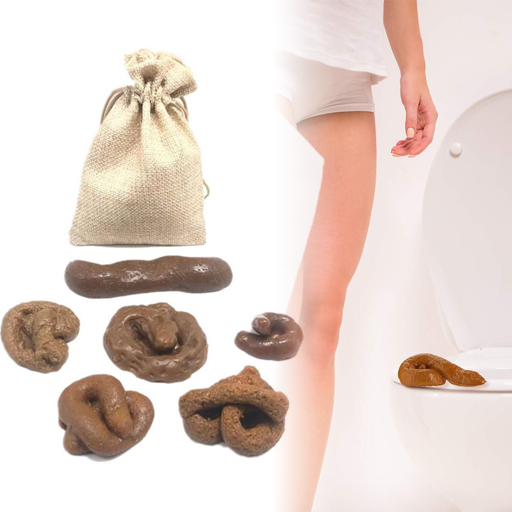 Fake Poop Gag Gift - 6個セット うんち型 いたずらグッズ 異なる形 シミュレーション うんち
