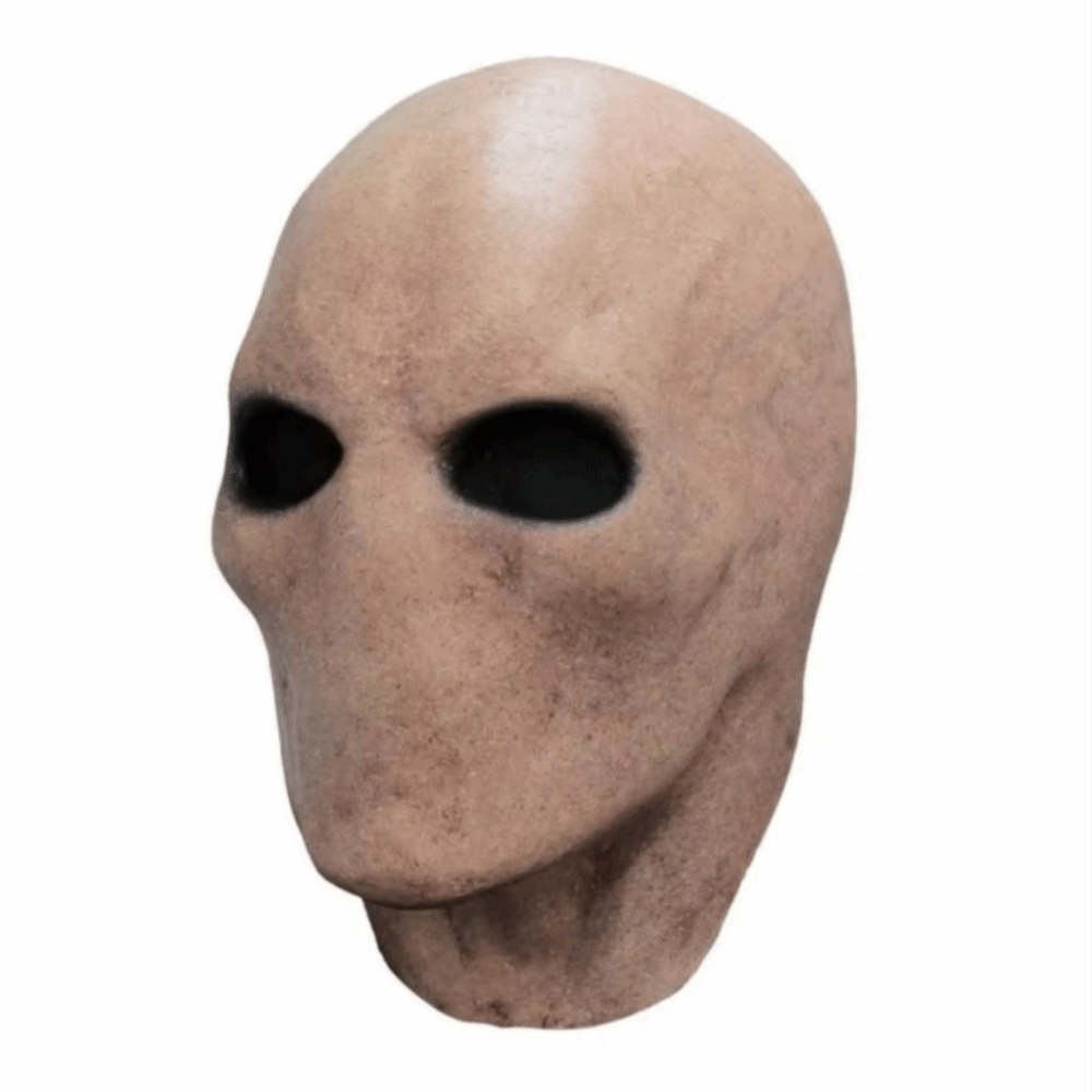 Latex Alien Mask Realistic - 顔のない男ハロウィンスレンダーマンマスク非毒性リアルなエイリアンスカルラテックスヘルメット 3D ドレスアップパーティーコスプレ小道具ユニセックス