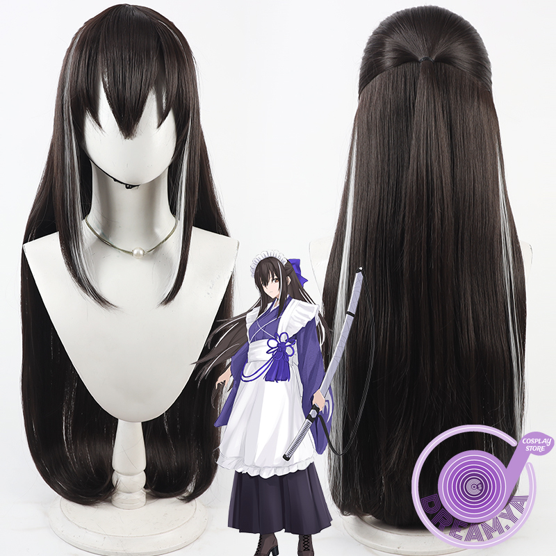 Anime Cosplay Wig Heat Resistant - 川上元斎 コスプレウィッグ フェイトグランドオーダー FGO ブラウン ホワイト