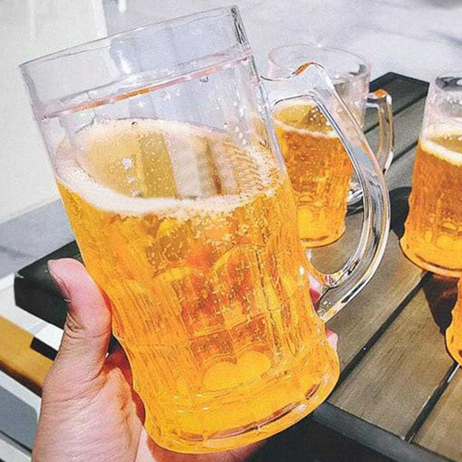 Prank Toys - 偽のビールジョッキ 面白い水カップ、ノベルティいたずらおもちゃ＆大人の同僚へのギャグギフト、オフィスや家の装飾のためのクリエイティブなデスクオーナメント