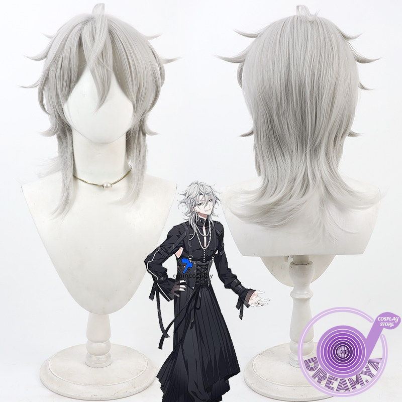 Anime Cosplay Wig Heat Resistant - Domeki Kuguri コスプレウィッグ 18TRIP グレー ショート耐熱人工毛