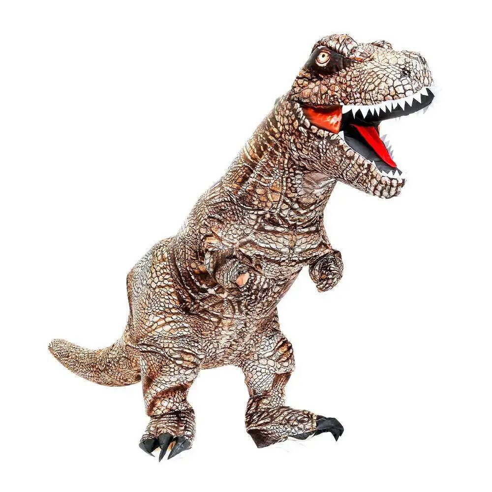 Inflatable Dinosaur Costume Adult - T-REX 大人用インフレータブルホットヴェロキラプトル恐竜衣装アニメ Purim ハロウィンパーティーコスプレ衣装男性用仮装スーツ