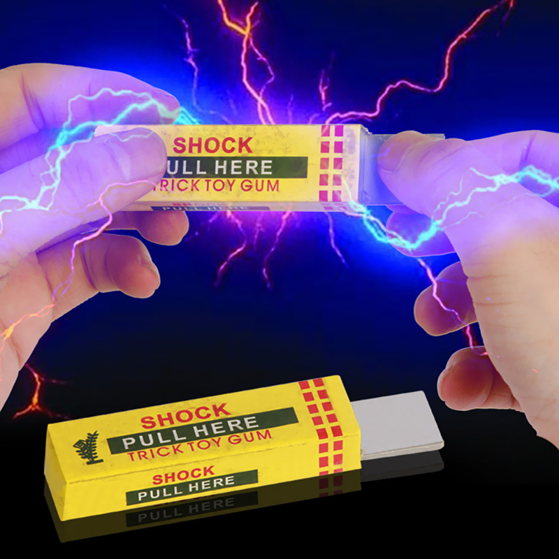 Shock Pen Prank Toy - 感電ジョークチューインガムプルヘッドショッキングおもちゃギフトガジェットいたずらトリックギャグ面白いファンタスティック感電チューインガム