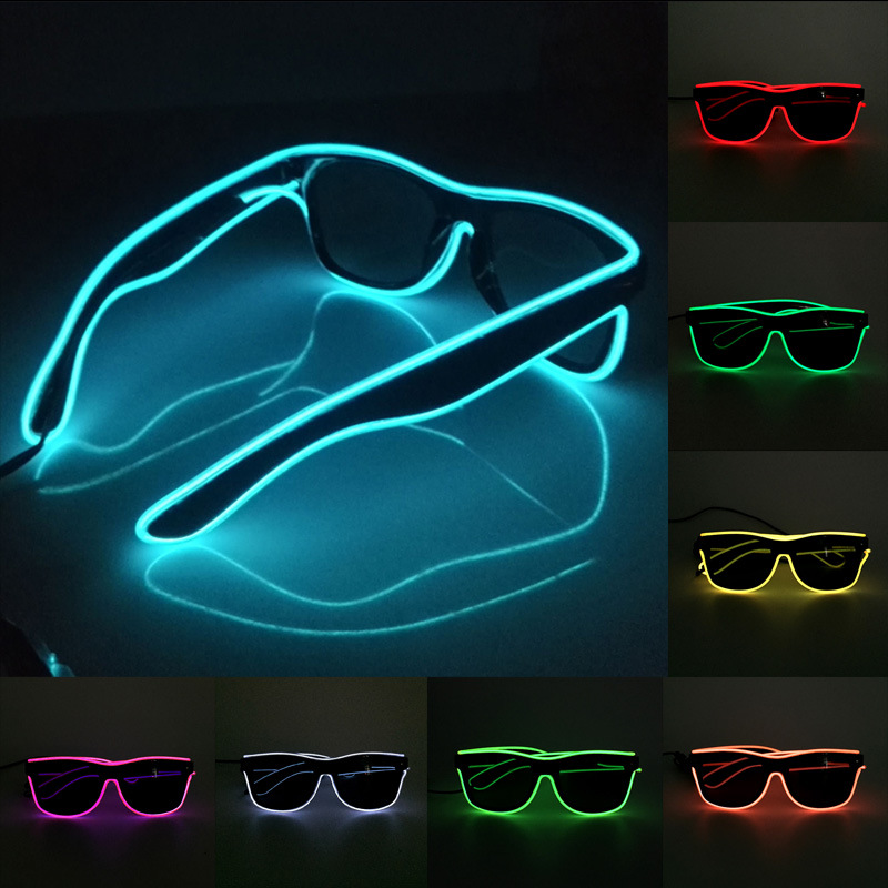 Glow In The Dark Party Glasses - 新しい Led メガネライトレイブパーティー光るメガネ Led ライトアップメガネ Led