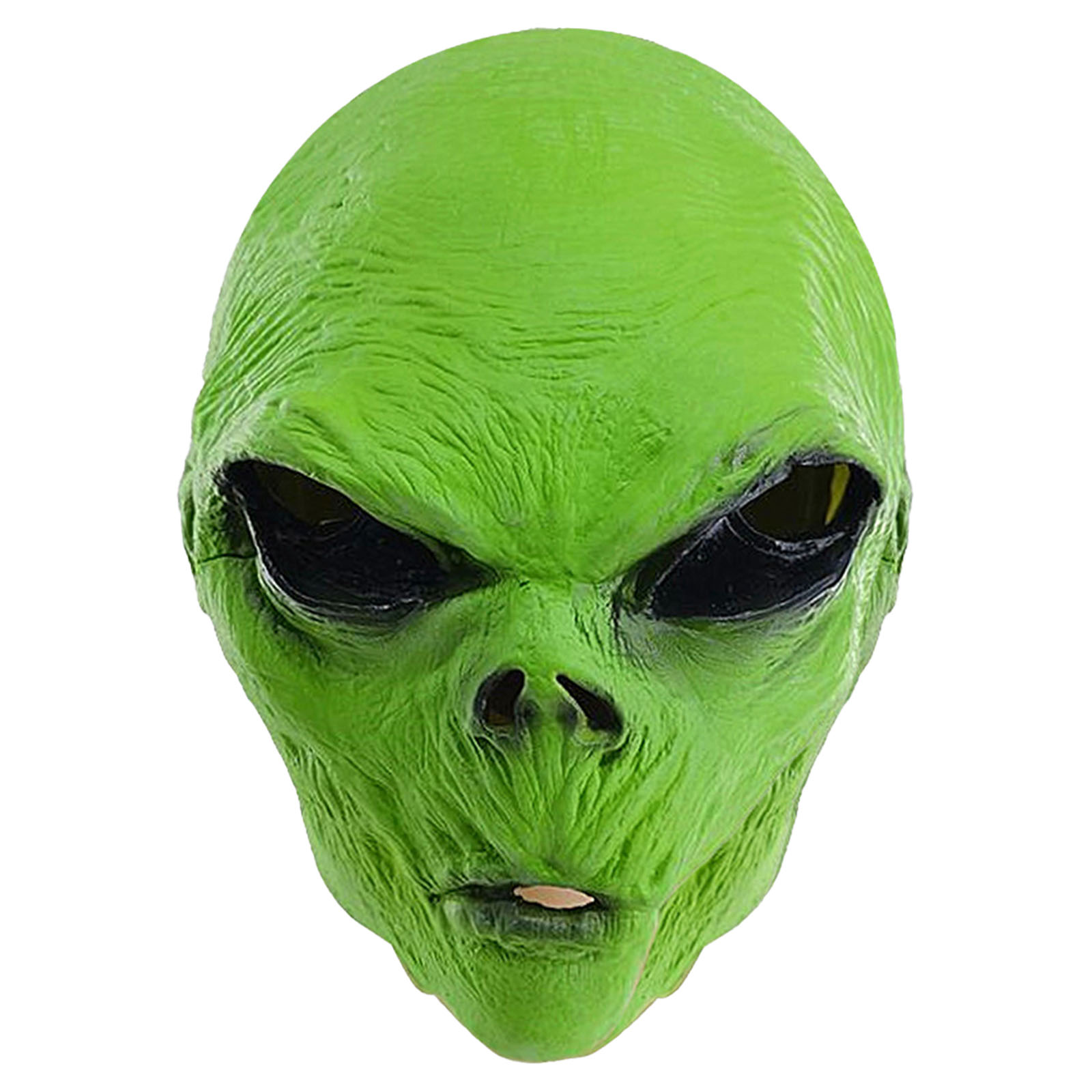 Latex Alien Mask Realistic - プロ仕様のエイリアンマスクセット、リアルなラテックスデザインとそれに合わせたグローブ付き、子供から大人まで、ハロウィンコスチュームパーティーに最適