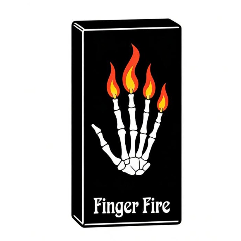 Thumb Tip Magic Trick Set - 4 ピース/セットフィンガーファイアマジックトリック火が現れる親指先端マギアプロマジシャンステージイリュージョンギミックアクセサリー小道具