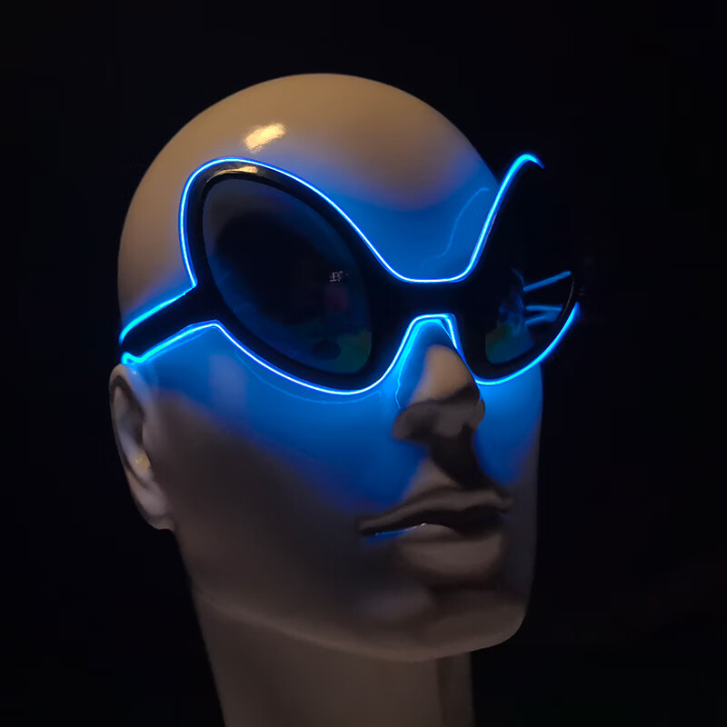 Glow In The Dark Party Glasses - クールライトアップ LED エイリアンメガネ発光 ET メガネ暗闇で光る男性女性ハロウィンコスプレメガネバークラブ眼鏡小道具