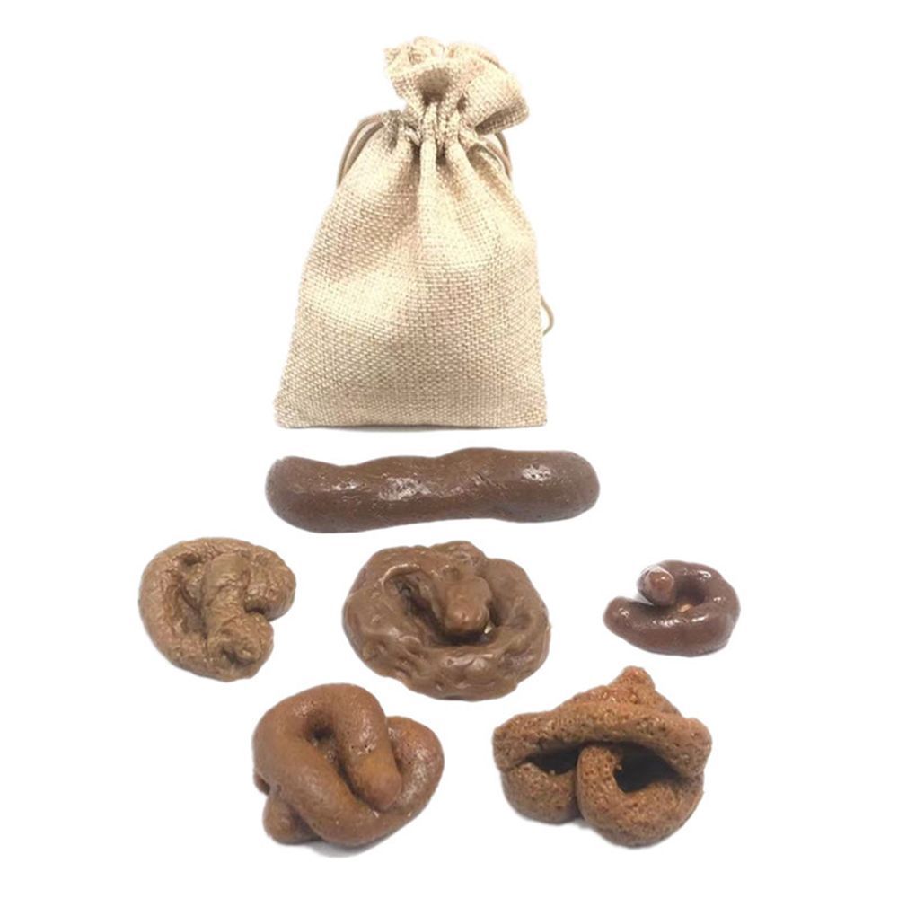 Fake Poop Gag Gift - 6個セット エイプリルフール フェイクうんち ノベルティ ハロウィンギフト 面白いおもちゃ