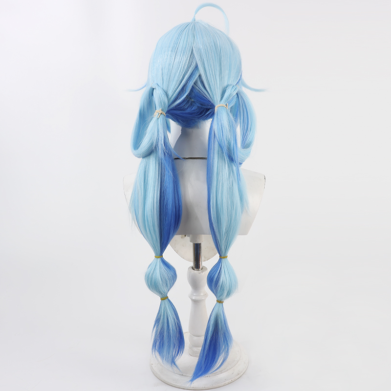 雪花ラミコスプレウィッグVtuberブルーロング耐熱合成毛ロ - Anime Cosplay Wig Heat Resistant のレビューと価格