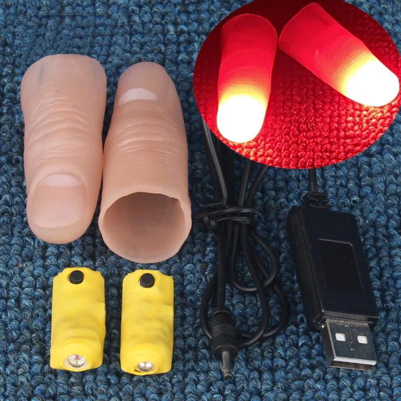 プロフェッショナルライトペアセット (レッド/4 色) 手品 - Thumb Tip Magic Trick Set のレビューと価格