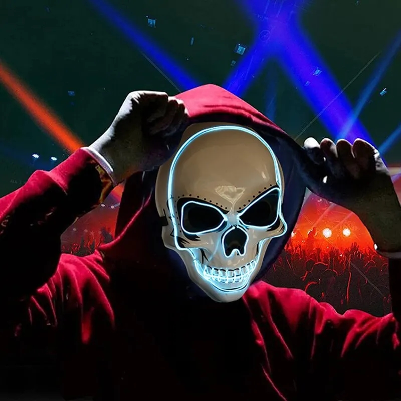 ハロウィン大人用浄化マスク LED光るスカルテロマスク コー - Led Purge Mask Halloween のレビューと価格