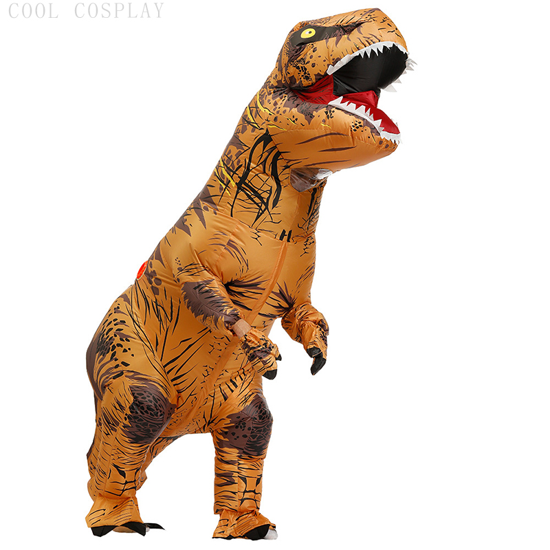 ハロウィン大人用 T-レックス恐竜インフレータブルコスチュー - Inflatable Dinosaur Costume Adult のレビューと価格