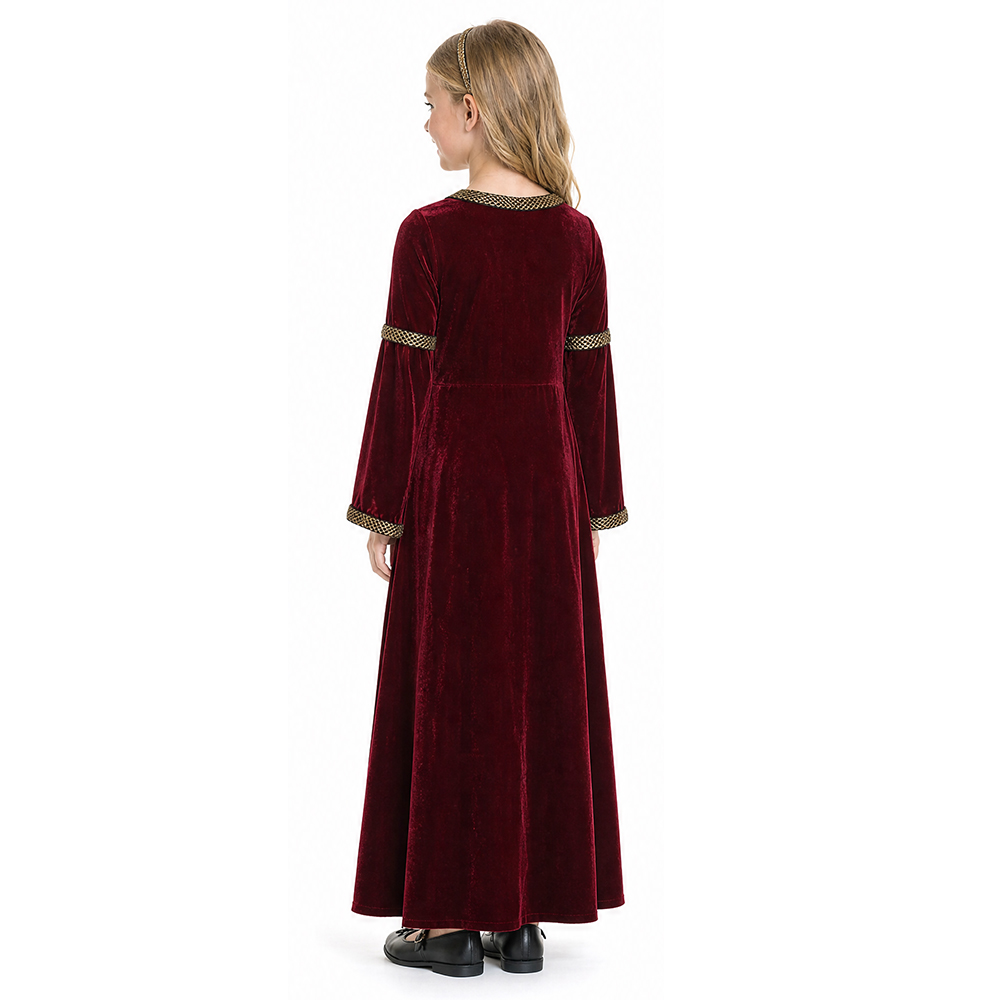 中世ルネサンス風ベルベットドレス 女の子用 舞台衣装 ミュー - Medieval Renaissance Dress Women のレビューと価格