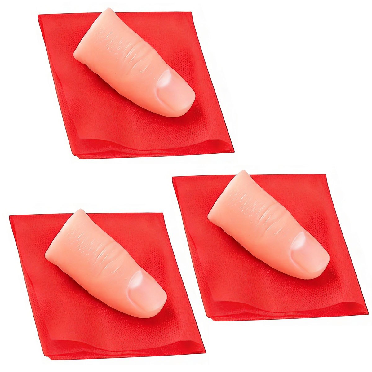 3セット スカーフバニッシュマジック サムチップ - フィン - Thumb Tip Magic Trick Set のレビューと価格