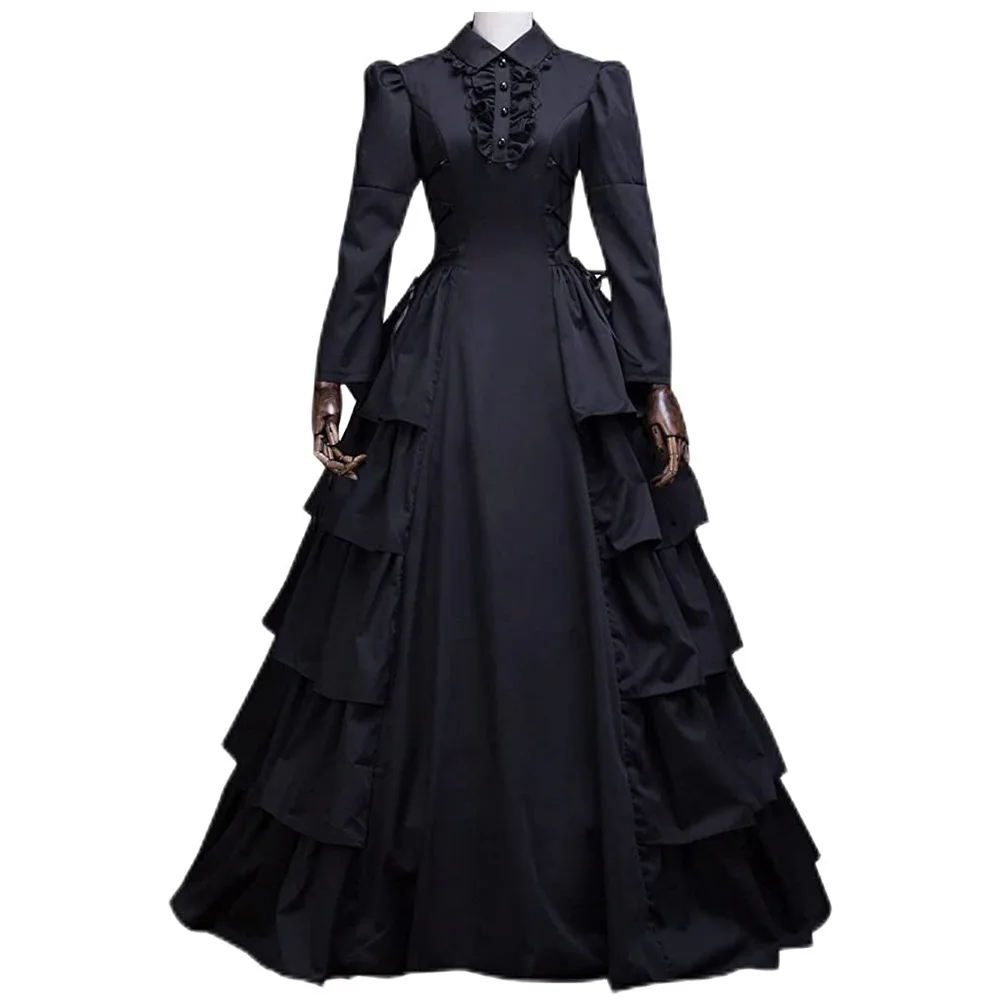 中世ビクトリア朝のレトロプリンセスコスプレ衣装女性用ハロウィ - Medieval Renaissance Dress Women のレビューと価格