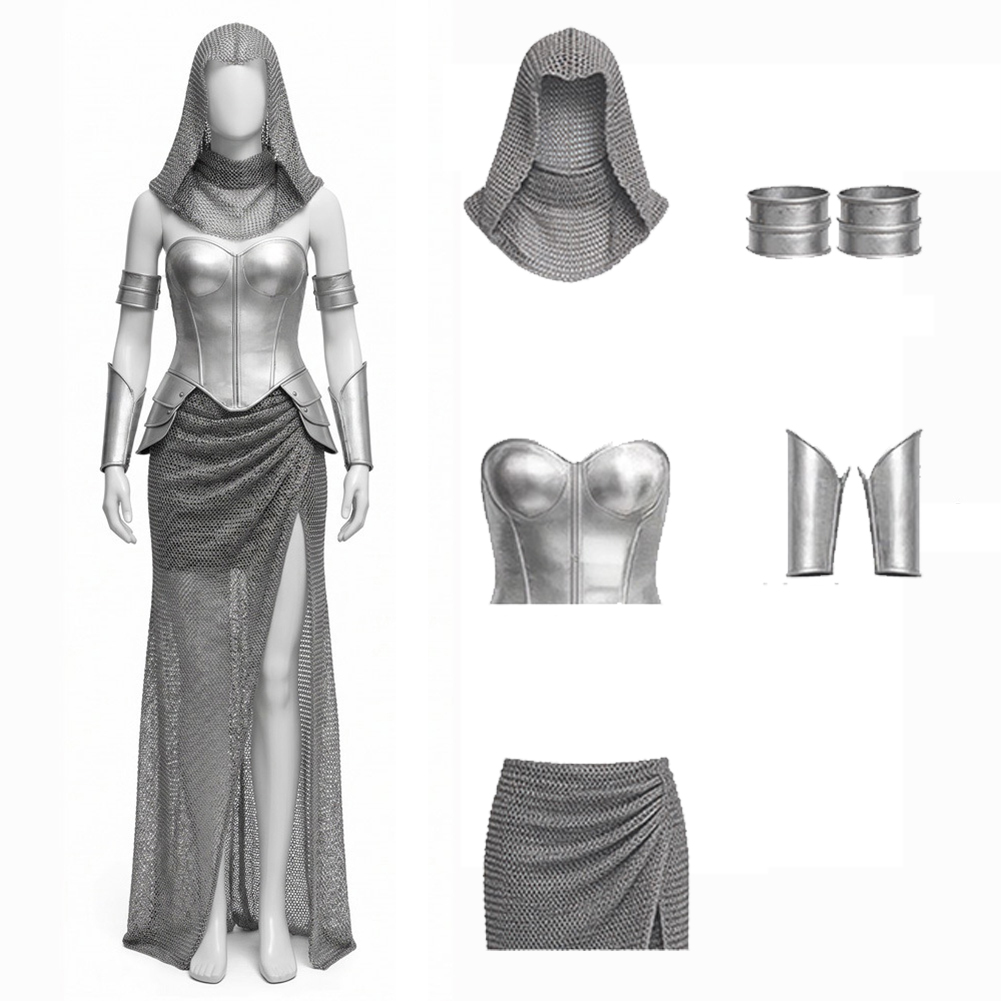 ファンシードレス中世女性騎士コスプレ女性のための偽鎧服女性衣 - Medieval Renaissance Dress Women のレビューと価格