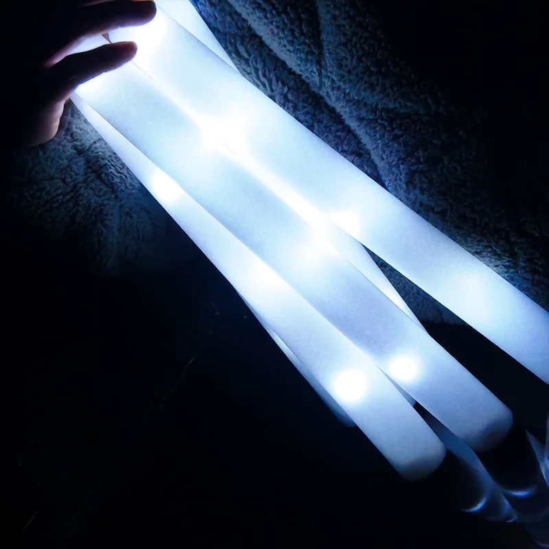 LEDフォームスティック,点滅効果,白色光,目新し,夜に輝く - Flashing Led Foam Sticks Party のレビューと価格