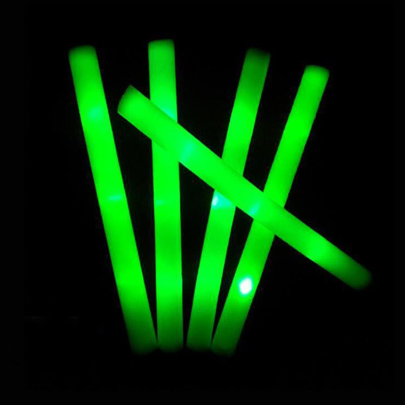 パーティー用のLEDフォームバーライトスティック,30/50 - Flashing Led Foam Sticks Party のレビューと価格