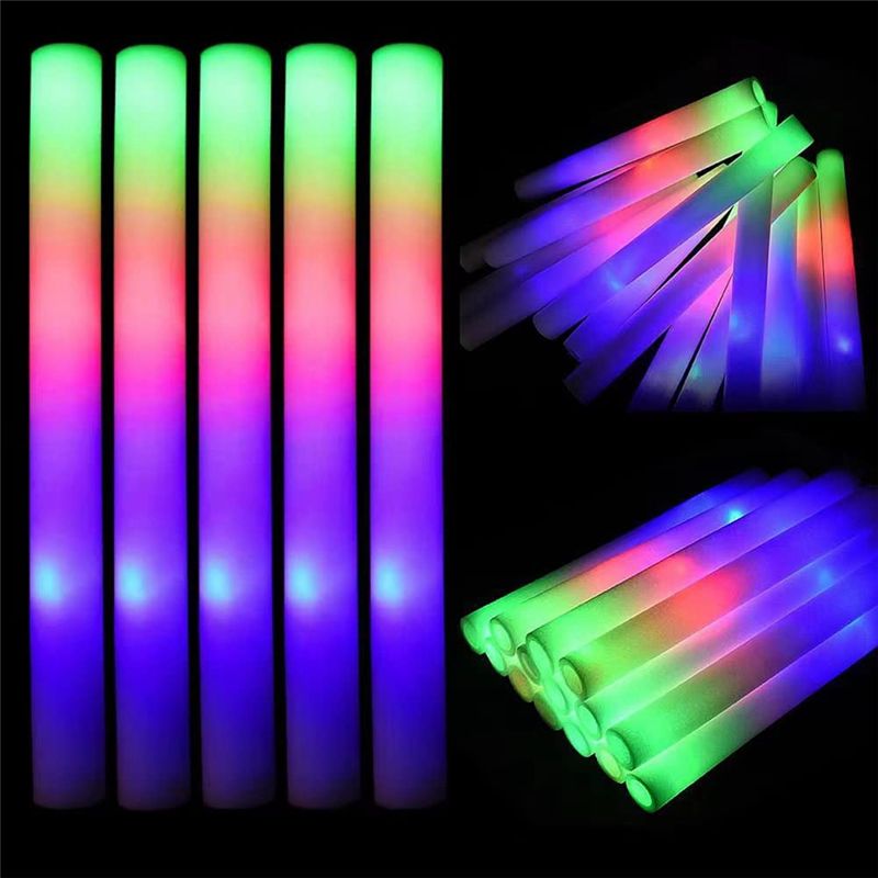 A75K グロースティックまとめ買い、3つのモードでカラフル - Flashing Led Foam Sticks Party のレビューと価格