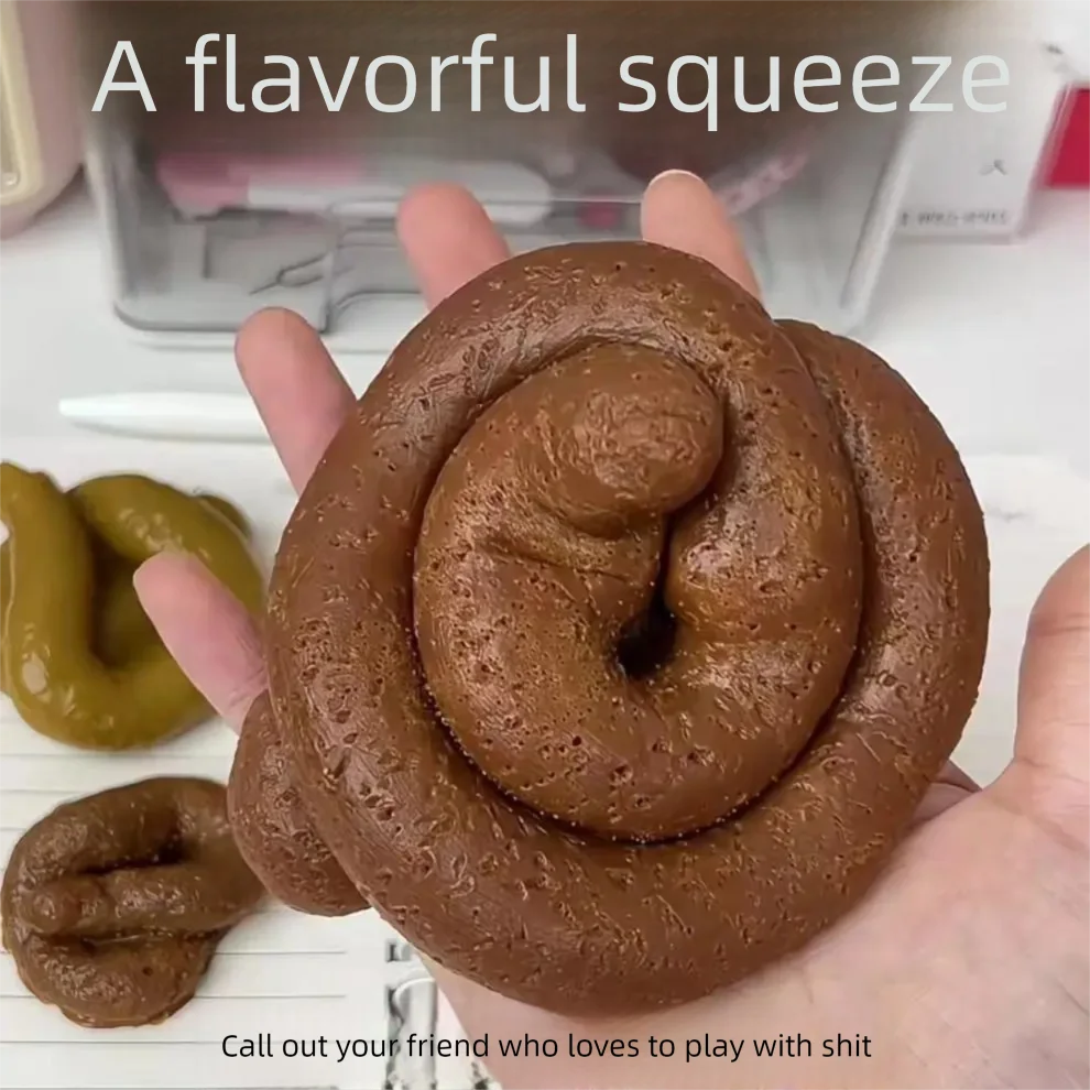 面白いいたずら用うんちスクイーズ玩具 - 巨大でリアルな偽う - Fake Poop Gag Gift のレビューと価格