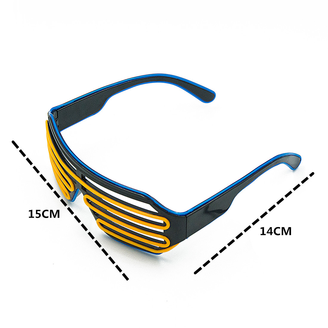 光るメガネ LED Gafas 発光ブリルネオンクリスマスグ - Glow In The Dark Party Glasses のレビューと価格