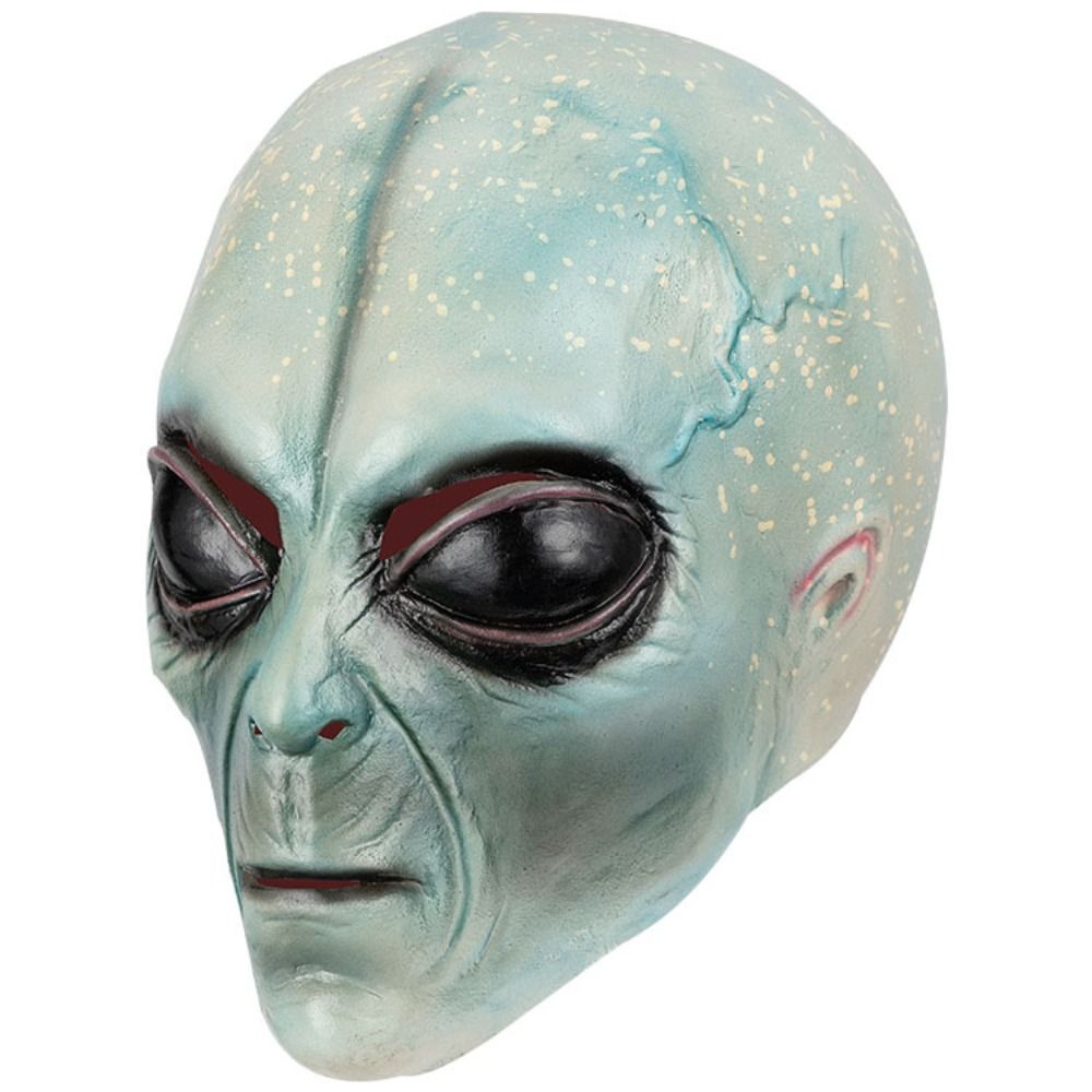 ラテックス素材エイリアンマスクフルヘッドマスクグリーンエイリ - Latex Alien Mask Realistic のレビューと価格