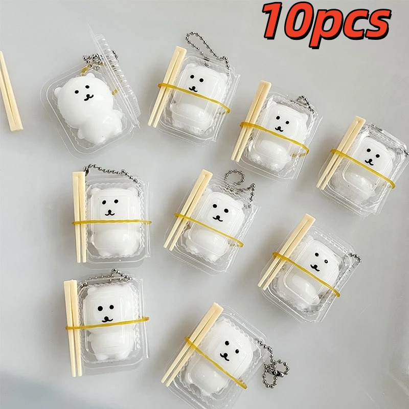 10PC ランチボックス スクイーズジョークベア かわいいス - Prank Toys のレビューと価格