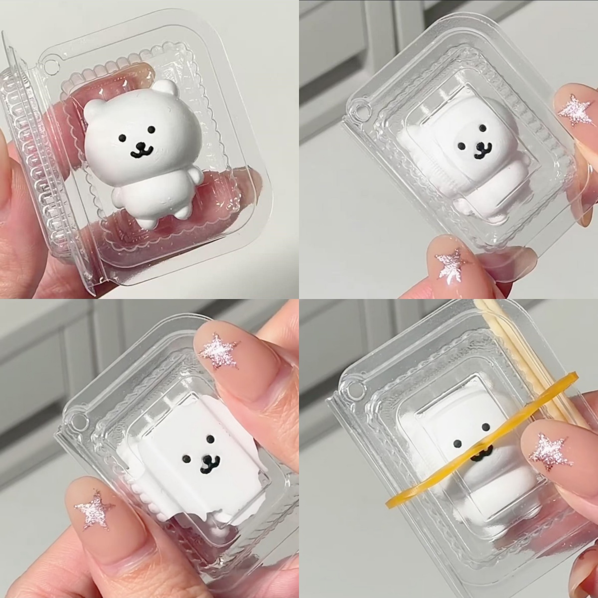10PC ランチボックス スクイーズジョークベア かわいいス - Prank Toys のレビューと価格