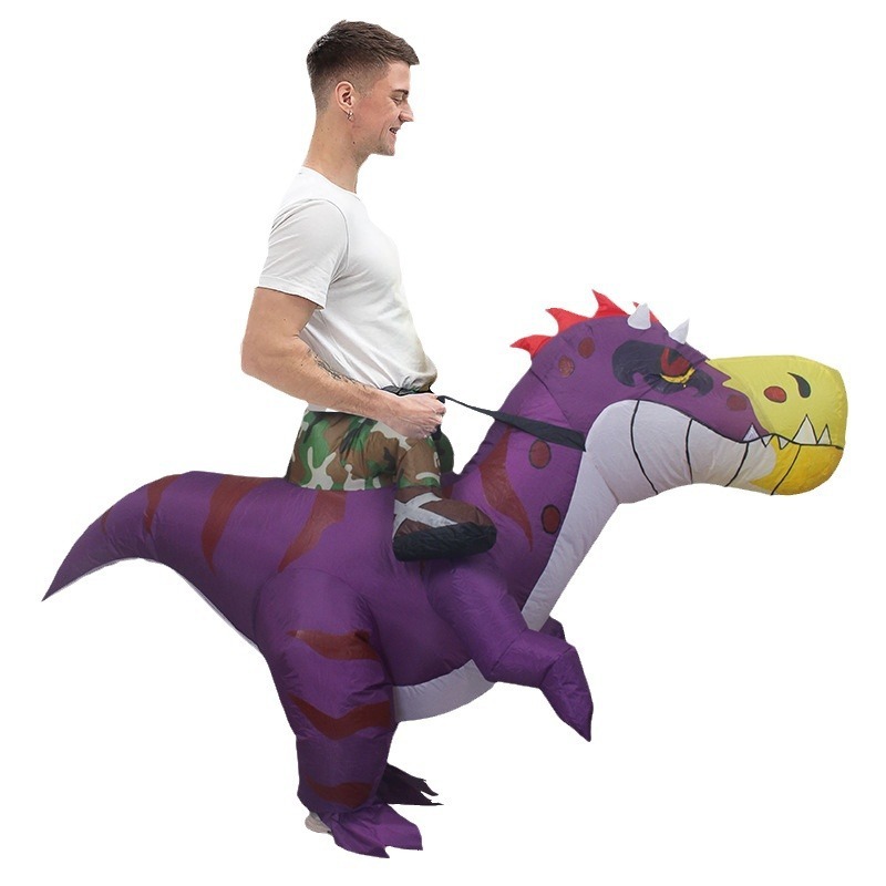 ハロウィン恐竜インフレータブルドレス面白い乗馬動物漫画人形親 - Inflatable Dinosaur Costume Adult のレビューと価格