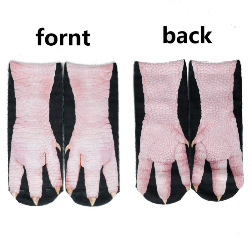 かわいい靴下 3d プリントおかしい女性女性男性犬猫ノベルテ - Funny Chicken Leg Socks のレビューと価格