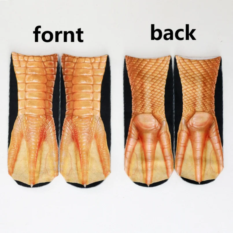 かわいい靴下 3d プリントおかしい女性女性男性犬猫ノベルテ - Funny Chicken Leg Socks のレビューと価格