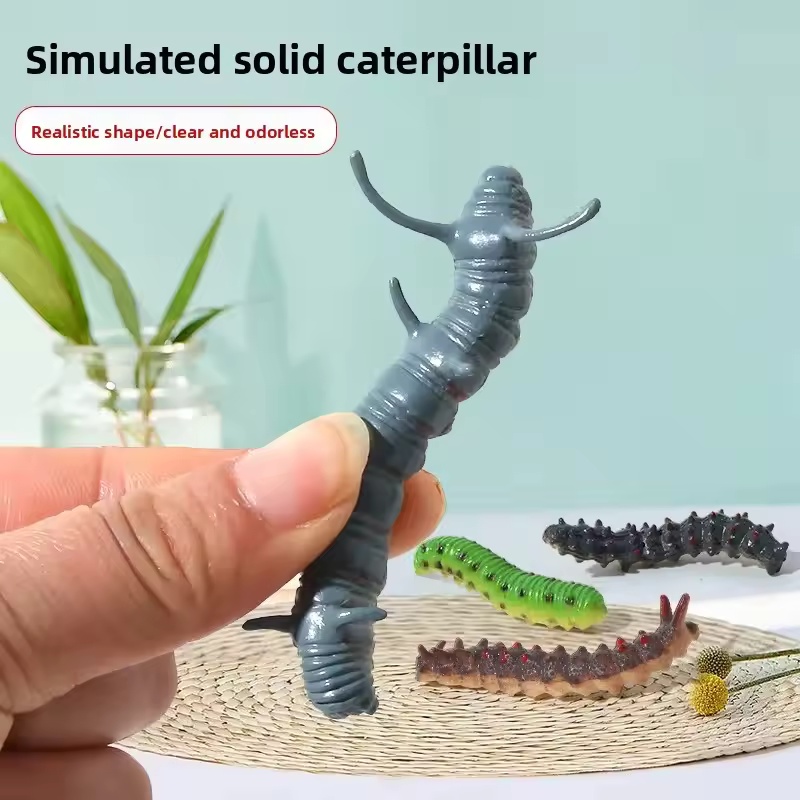 12 個の昆虫モデル毛虫いたずら動物モデル這う昆虫アクション - Prank Toys のレビューと価格