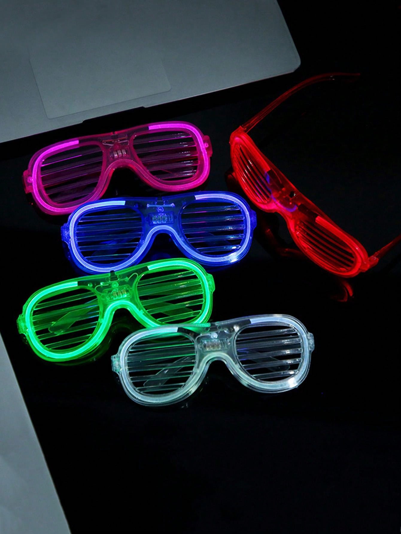 3つの点滅モードを備えたLEDライトグラス,暗闇で光る,結婚 - Glow In The Dark Party Glasses のレビューと価格