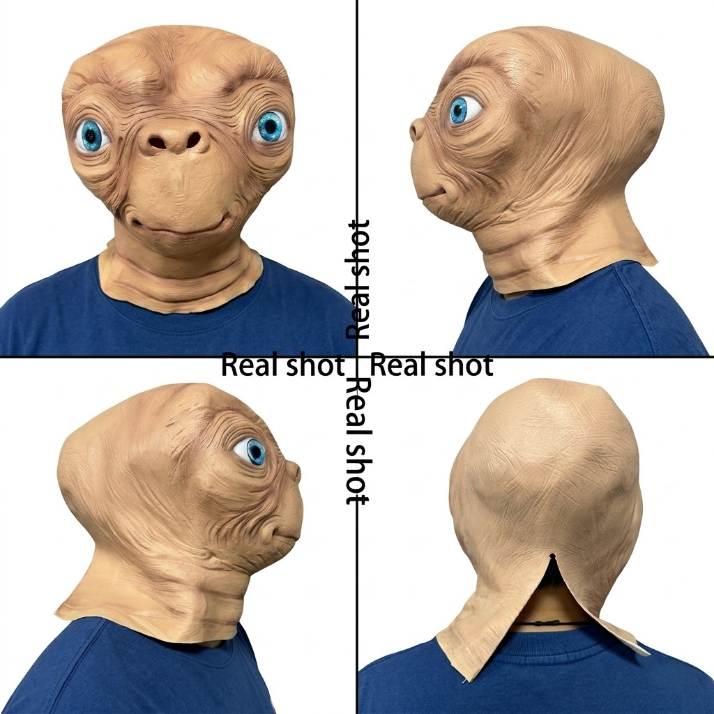エイリアン ラテックスマスク ハロウィン カーニバル パーテ - Latex Alien Mask Realistic のレビューと価格