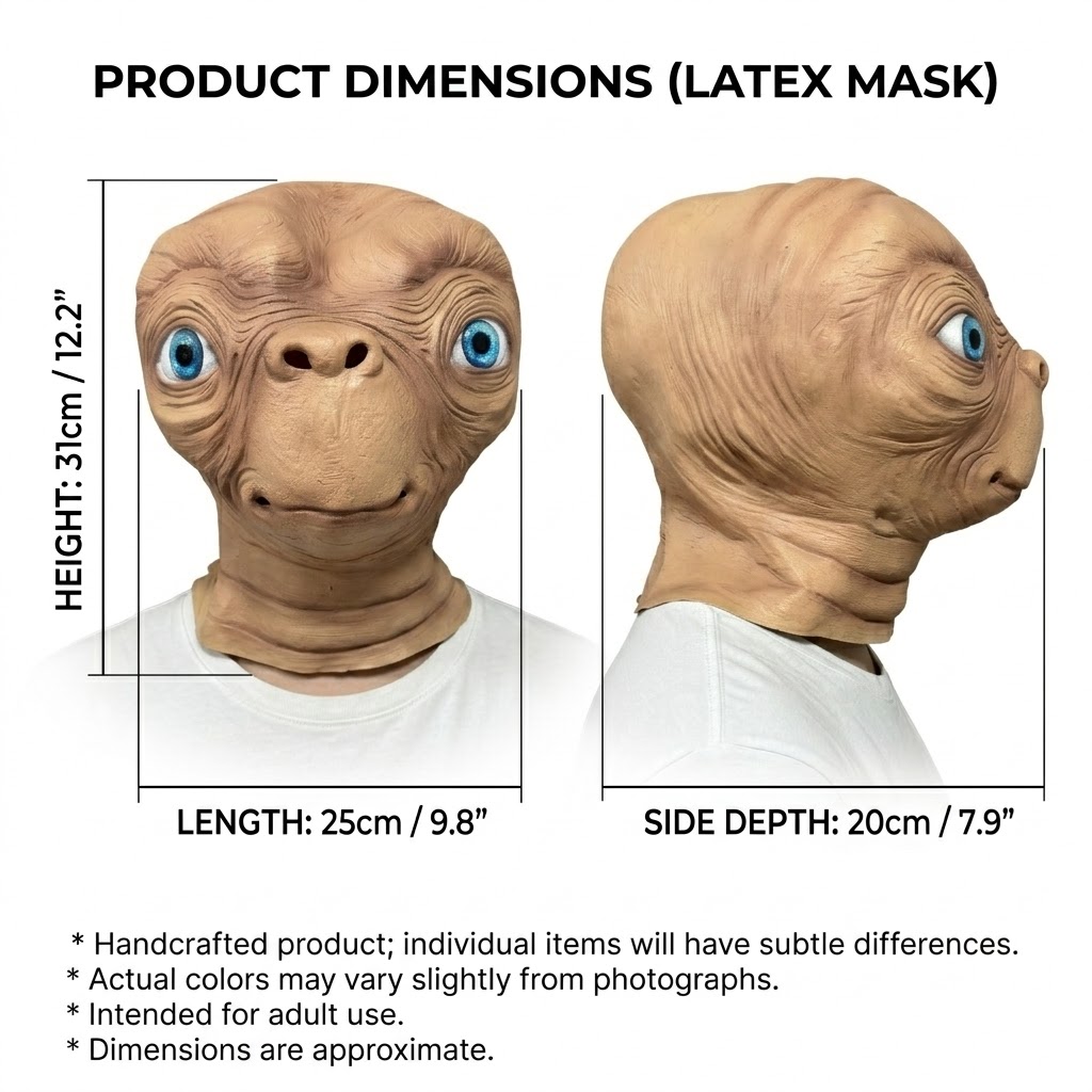 エイリアン ラテックスマスク ハロウィン カーニバル パーテ - Latex Alien Mask Realistic のレビューと価格