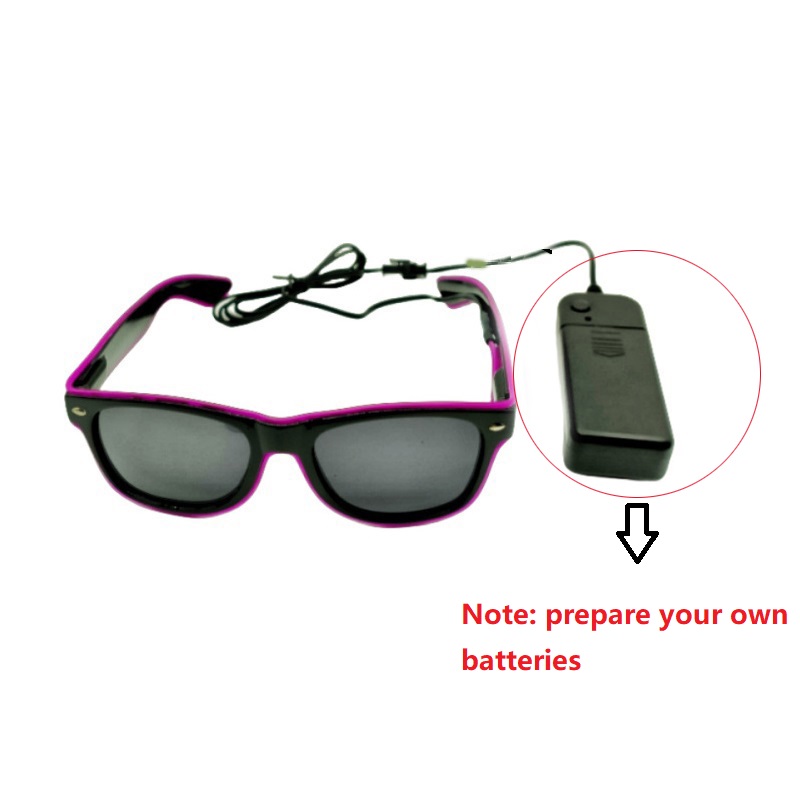 新しい Led メガネライトレイブパーティー光るメガネ Le - Glow In The Dark Party Glasses のレビューと価格