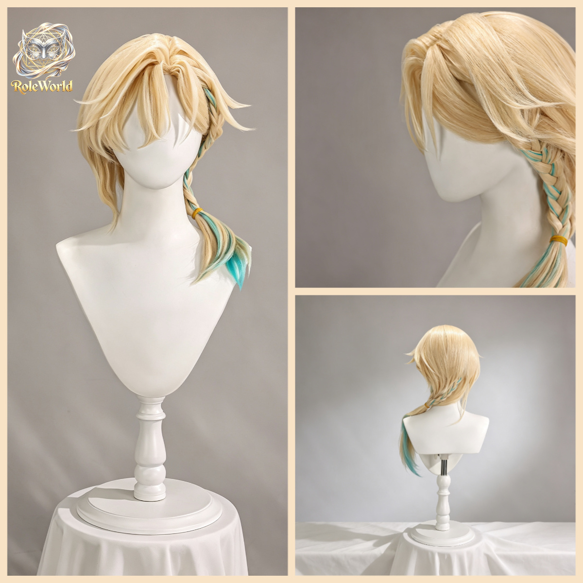 Honkai スターレール アベンチュリン ウェーブ ドラマ - Anime Cosplay Wig Heat Resistant のレビューと価格