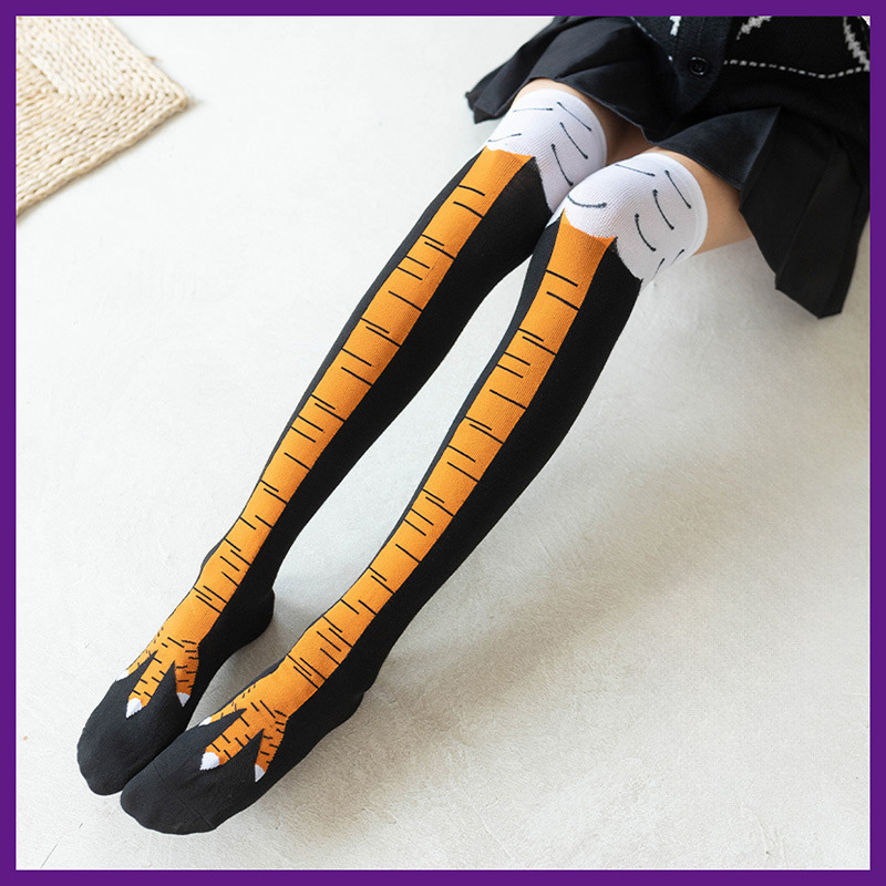 男性女性おかしい 3D チキンソックスプリント漫画コスプレ高 - Funny Chicken Leg Socks のレビューと価格