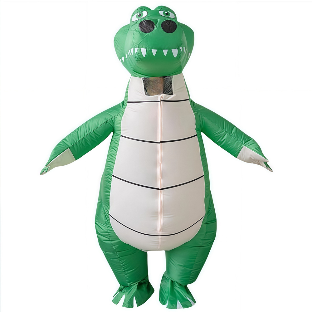 アニメハロウィンコスプレインフレータブルワニ恐竜衣装クリスマ - Inflatable Dinosaur Costume Adult のレビューと価格