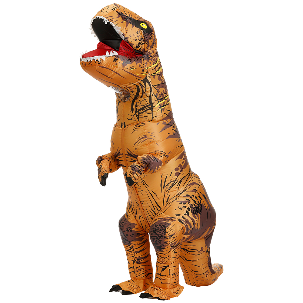 ハロウィン用面白いコスチューム、ティラノサウルス・レックス恐 - Inflatable Dinosaur Costume Adult のレビューと価格