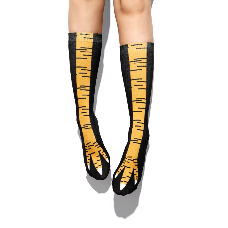 つま先をモチーフにした3Dソックス,クリエイティブ,通気性, - Funny Chicken Leg Socks のレビューと価格