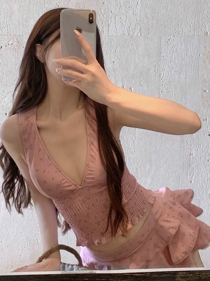夏の女性の服痩身タンキニ水着女性控えめなスカート付きビキニセ - Costumes のレビューと価格