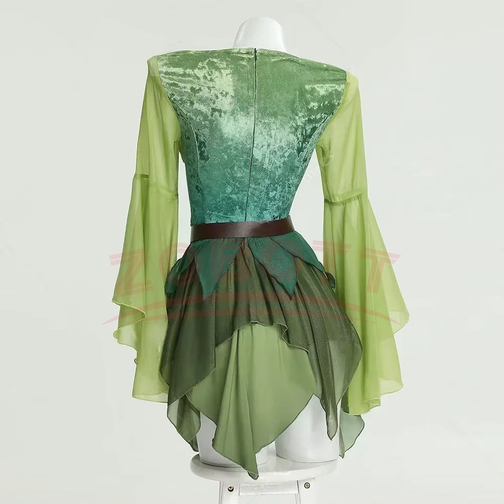 女性用エルフ中世グリーンフェアリードレス魔法のエルフドレスと - Medieval Renaissance Dress Women のレビューと価格