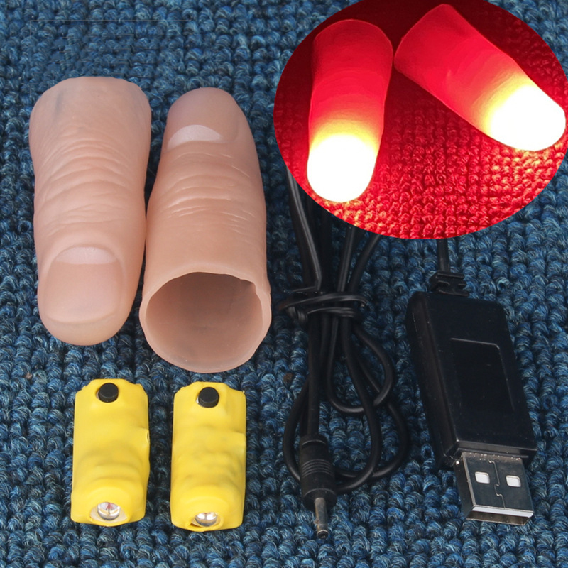 プロフェッショナルライトペアセット (レッド/4 色) 手品 - Thumb Tip Magic Trick Set のレビューと価格
