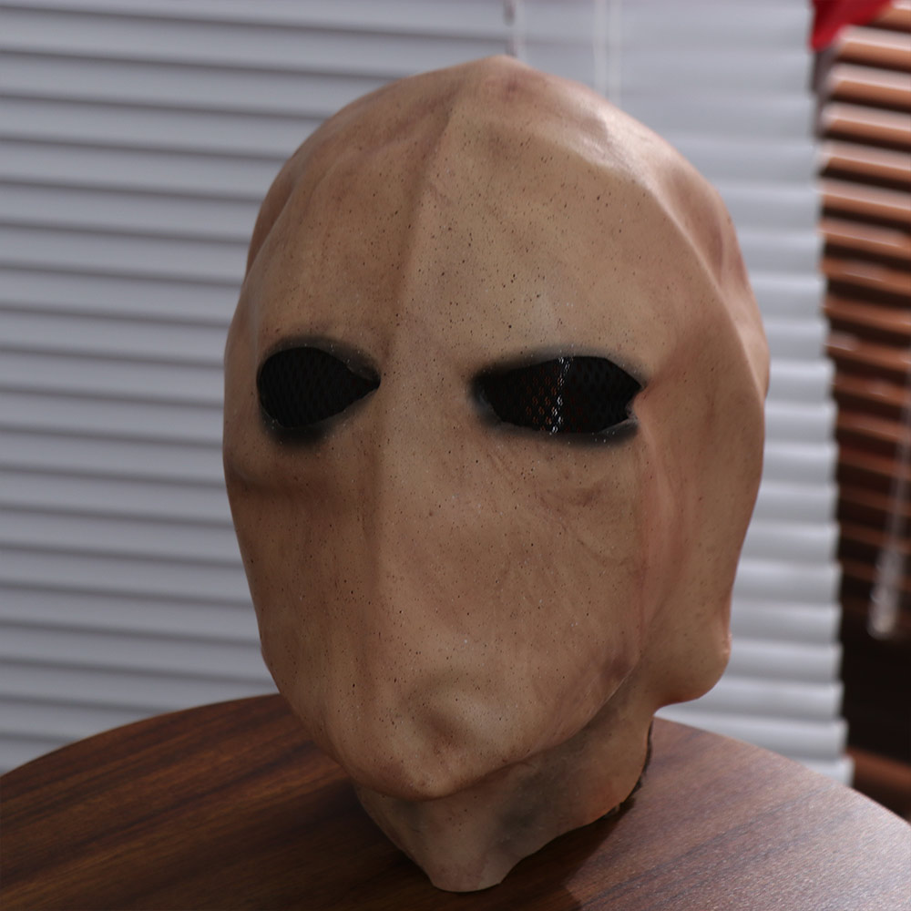顔のない男 ハロウィン スレンダーマン マスク 無毒 ドレス - Latex Alien Mask Realistic のレビューと価格