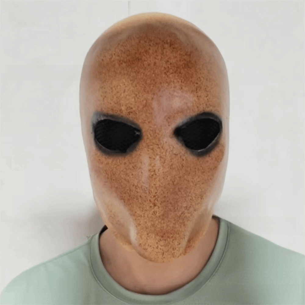 フェイスレスマン ハロウィン スレンダーマンマスク 非毒性  - Latex Alien Mask Realistic のレビューと価格
