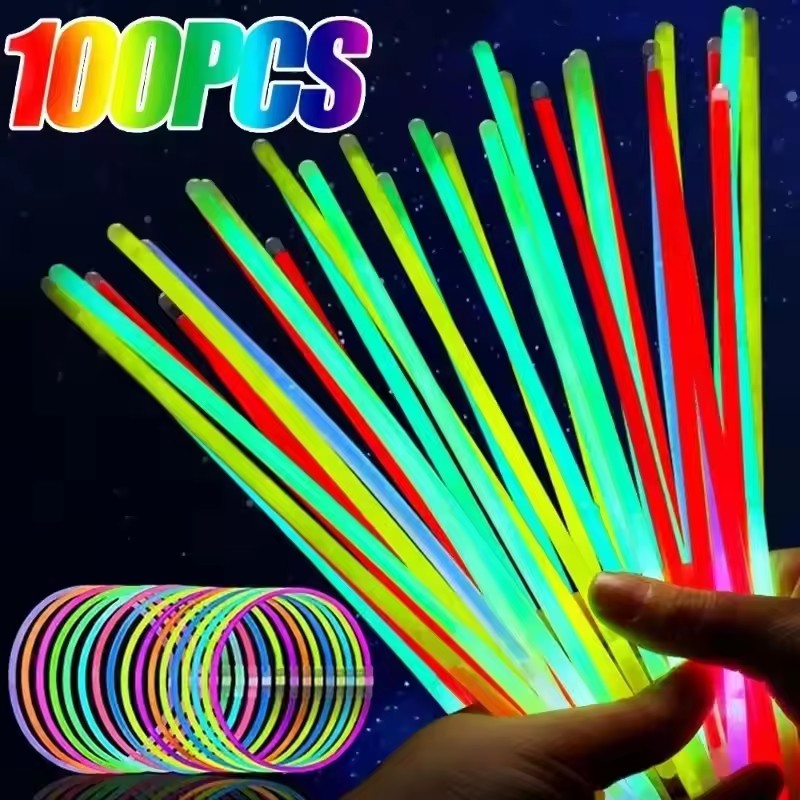 50/100 個蛍光スティックパーティー多色光るスティック明 - Glow In The Dark Party Glasses のレビューと価格
